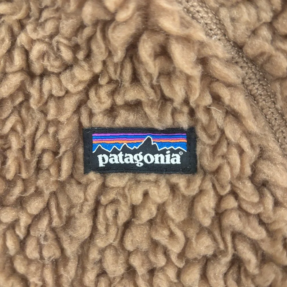 Patagonia Kids Grayling Brown Retro-X Bomber Fleece Jacket Size S 7-8 Granola